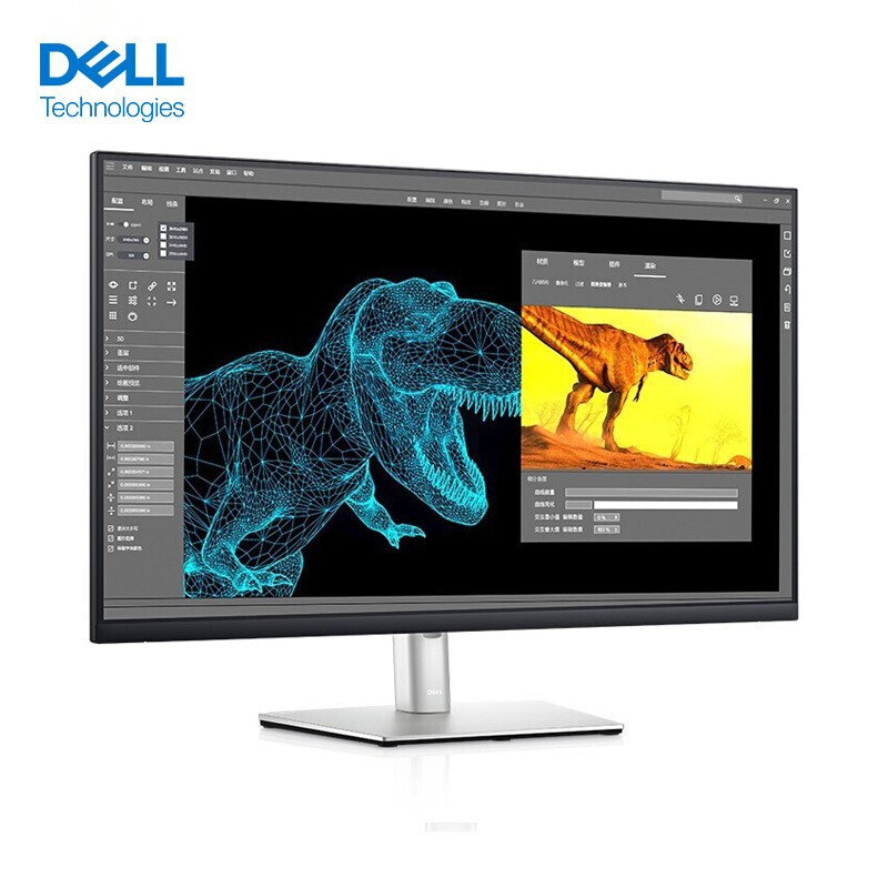 戴尔（DELL）P3221D 31.5英寸 2K 微边框显示屏（HDMI+DP+Type-C接口） P3221D